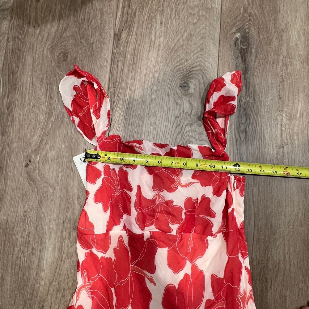 RAILS Women's Marigold Dress Size M In Scarlet Hibiscus - Picture 8 of 15
